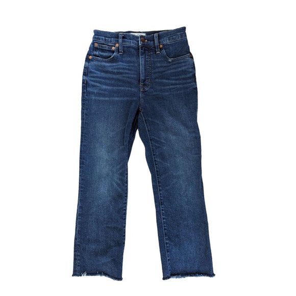 Madewell Slim Demi-Boot Women's Dark Wash Jeans Size 25 - Picture 1 of 7